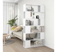 vidaXL Libreria/Divisorio Stanza Bianco Lucido 100x24x188 cm