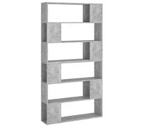 AX 2 Librerie Scaffale Mensole Divisorio Parete Grigio 100x24x188cm Dvd 3082075