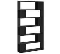 vidaXL Libreria/Divisorio per Stanza Nero 100x24x188 cm