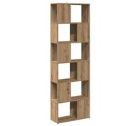 vidaXL Libreria/Divisorio Stanza Rovere Artigianale 60x24x186 cm