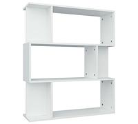 vidaXL Libreria/Divisorio Versatile Classica 3 Scomparti Grandi 6 Vani Piccoli Scaffali Libri Dvd Separè Stanza Bianco in Multistrato