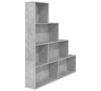 vidaXL Libreria/Divisorio Versatile Robusta Elegante Moderna Scaffali Espositore Decorativo Porta Libri Dvd Grigio Cemento 155x24x160 cm in Truciolato