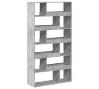 vidaXL Libreria Grigio Cemento 100x33x187,5 cm in Truciolato, separatore per Stanza, divisorio per Stanza, divisorio per Stanza, divisorio per Ufficio