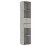 vidaXL Libreria Grigio Cemento 36x30x171 cm in Truciolato