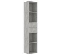 vidaXL Libreria Grigio Cemento 36x30x171 cm in Truciolato