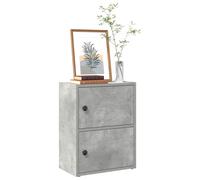 vidaXL Libreria Grigio cemento 40x24x52 cm in legno multistrato