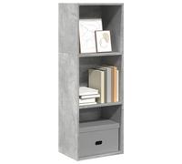 vidaXL Libreria Grigio Cemento 40x30x114 cm in Legno Multistrato