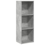 vidaXL Libreria Grigio Cemento 40x30x114 cm in legno multistrato, scaffale per libri