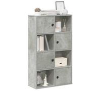 vidaXL Libreria Grigio Cemento 60x24x101,5 cm in Legno Multistrato