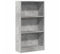 vidaXL Libreria Grigio Cemento 60x24x109 cm in Truciolato, Mobile Porta Libri, scaffale per Libri, Mobile portaoggetti, Porta Libri