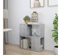 vidaXL Libreria Grigio Cemento 60x24x63 cm in Truciolato