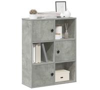 vidaXL Libreria Grigio Cemento 60x24x76,5 cm in Legno Multistrato