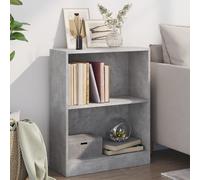 vidaXL Libreria Grigio Cemento 60x24x76 cm in Legno Multistrato