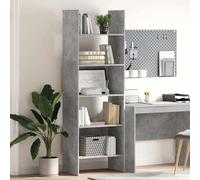 VidaXL Libreria Grigio cemento 60x35x180 cm Agglomerato