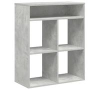 vidaXL Libreria Grigio Cemento 66x31x80 cm in Legno Multistrato