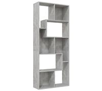 vidaXL Libreria Grigio Cemento 67x24x161 cm in Truciolato