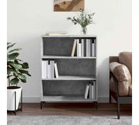 vidaXL Libreria Grigio Cemento 69,5x32,5x90 cm in Legno Multistrato