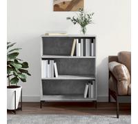 vidaXL Libreria Grigio Cemento 69,5x32,5x90 cm in Legno Multistrato
