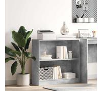 vidaXL Libreria Grigio Cemento 80x24x75 cm in Legno Multistrato