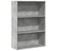 vidaXL Libreria Grigio Cemento 80x30x114 cm in Legno Multistrato, scaffale per Libri, scaffale, scaffale Contenitore, armadietto portaoggetti