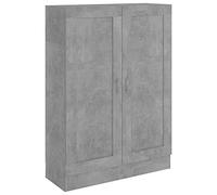 vidaXL Libreria grigio cemento, 82,5 x 30,5 x 115 cm, in legno