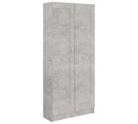 vidaXL Libreria Grigio Cemento 82,5x30,5x185,5 cm in Legno Multistrato