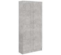 VIDAXL - Libreria Grigio Cemento 82,5x30,5x185,5 cm in Legno Multistrato