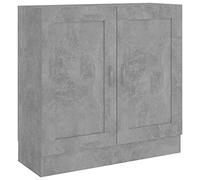 AX Libreria Mobiletto 8.5x30.5x80cm Scaffale 2Scomparti MDF Libri Grigio 80709