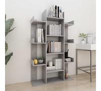 vidaXL Libreria Grigio Cemento 86x25,5x140 cm in Truciolato