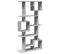 vidaXL Libreria Grigio Cemento 92x29x188 cm in Legno Multistrato, Mobile Contenitore, scaffale portaoggetti, vetrina, scaffale, scaffalatura