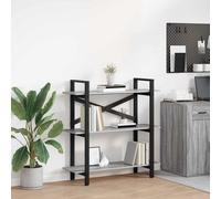 vidaXL Libreria Grigio Sonoma 100 x 33,5 x 102 cm Legno multistrato