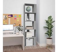 vidaXL Libreria Grigio Sonoma 45x24x160 cm in Legno Multistrato