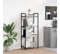 vidaXL Libreria Grigio Sonoma 56 x 34 x 133,5 cm Legno multistrato