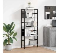 vidaXL Libreria Grigio Sonoma 60 x 29,5 x 149 cm Legno multistrato