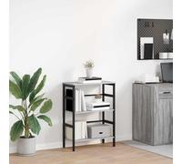vidaXL Libreria Grigio Sonoma 60 x 29,5 x 81 cm Legno multistrato