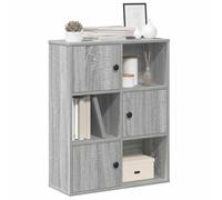 vidaXL Libreria Grigio Sonoma 60x24x76,5 cm in Legno Multistrato, Armadio di stoccaggio, libreria Rack, scaffale di stoccaggio, libreria scaffale