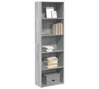vidaXL Libreria Grigio Sonoma 60x30x189 cm in Legno Multistrato, scaffale per Libri, scaffale, scaffale Contenitore, armadietto portaoggetti