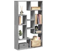 vidaXL Libreria Grigio Sonoma 72x20x120 cm in Truciolato, scaffale per Libri, Porta Libri, Ripiani portaoggetti, Ripiani per Libri