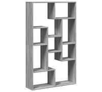 vidaXL Libreria Grigio Sonoma 72x20x120 cm in Truciolato, scaffale per Libri, Porta Libri, Ripiani portaoggetti, Ripiani per Libri