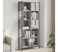 vidaXL Libreria Grigio Sonoma 72x28x172 cm in Legno Multistrato