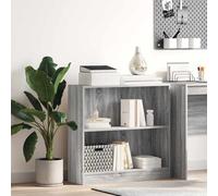 vidaXL Libreria Grigio Sonoma 80x24x76 cm in Legno Multistrato