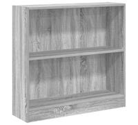 vidaXL Libreria Grigio Sonoma 80x24x76 cm in legno multistrato, scaffale portaoggetti