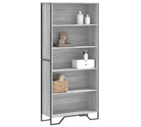 vidaXL Libreria Grigio Sonoma 80x31x169 cm in Truciolato