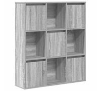 vidaXL Libreria Grigio Sonoma 89x24x101,5 cm in Legno Multistrato, Armadio di stoccaggio, libreria Rack, scaffale di stoccaggio, libreria scaffale