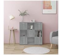 VIDAXL - Libreria Grigio Sonoma 90x30x90 Cm In Legno Multistrato