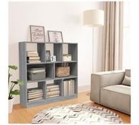 vidaXL Libreria Grigio Sonoma 97,5x29,5x100 cm in Legno Multistrato