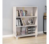 vidaXL Libreria HAMAR Bianca 85x35x112 cm in Legno Massello di Pino
