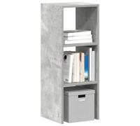 vidaXL Libreria Impilabili Grigio Cemento 30x30x80cm Legno Multistrato