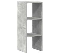 vidaXL Libreria impilabile Grigio cemento 30x30x80 cm Legno multistrato