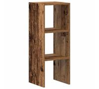 vidaXL Libreria Impilabili Legno Antico 30x30x80 cm Legno Multistrato